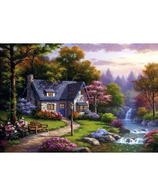 Puzzle Anatolian - Stonybrook Falls Cottage, 2000 piese (3940)