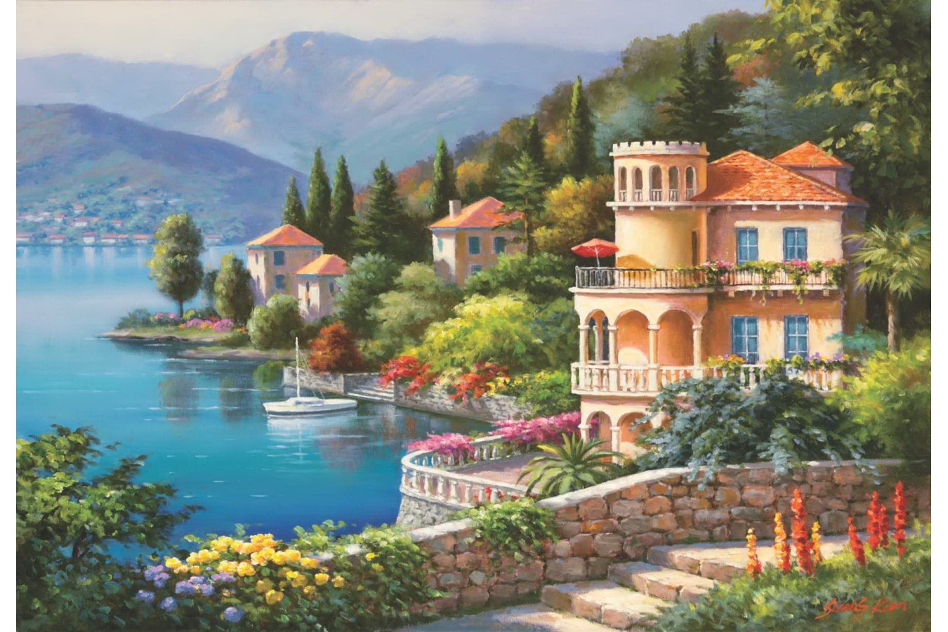 Puzzle Anatolian - Lakeside Villa, 2000 piese (3915)