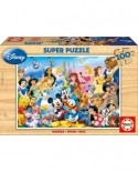 Puzzle din lemn Educa - Disney Family, 100 piese (12002)