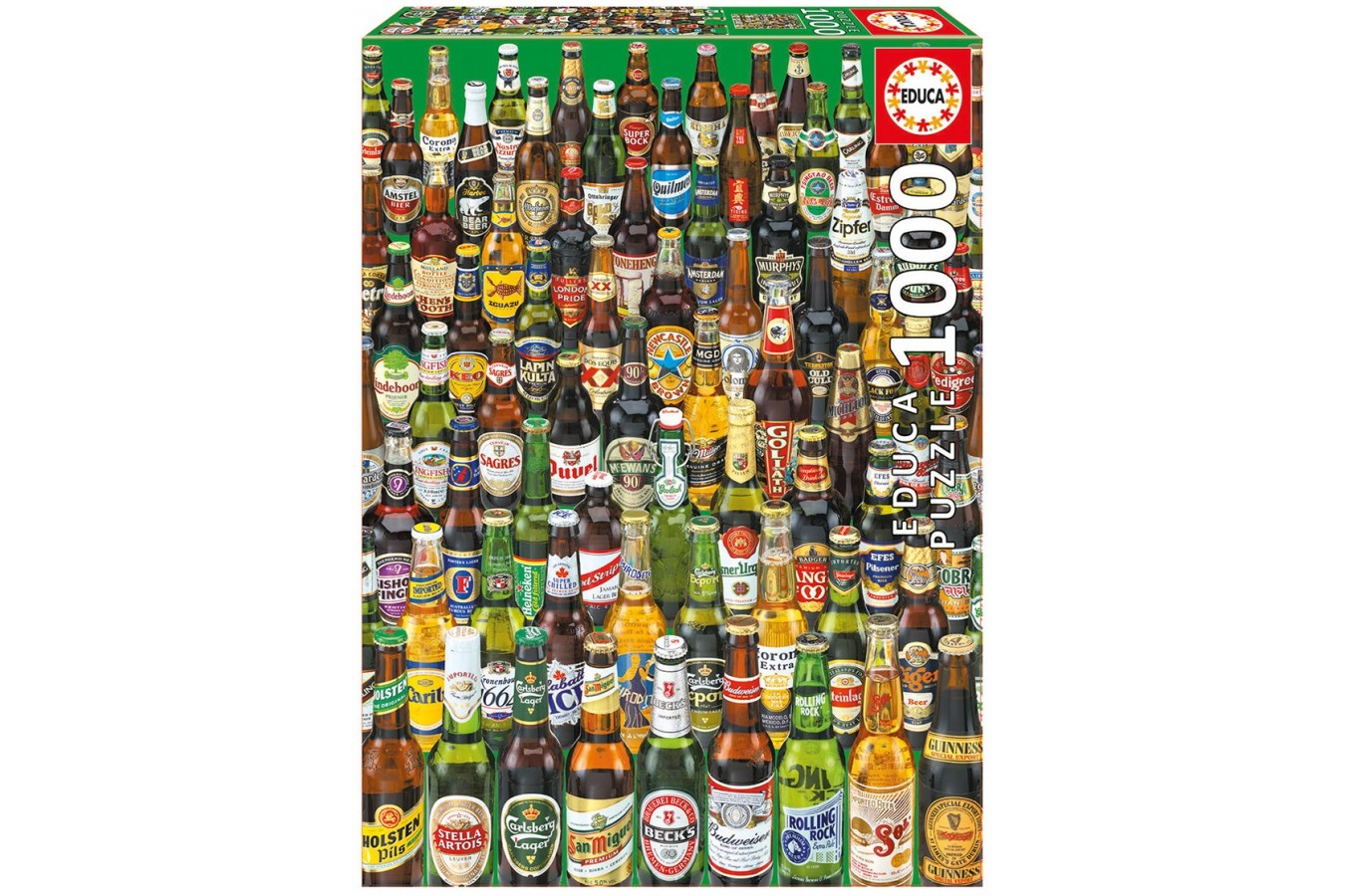 Puzzle Educa - Cans of Beer, 1000 piese, include lipici puzzle (12736)