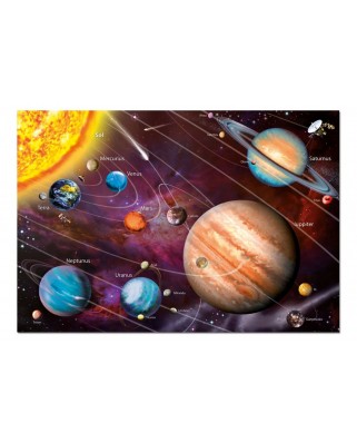 Puzzle fosforescent Educa - Solar System, 1000 piese, include lipici puzzle (14461)