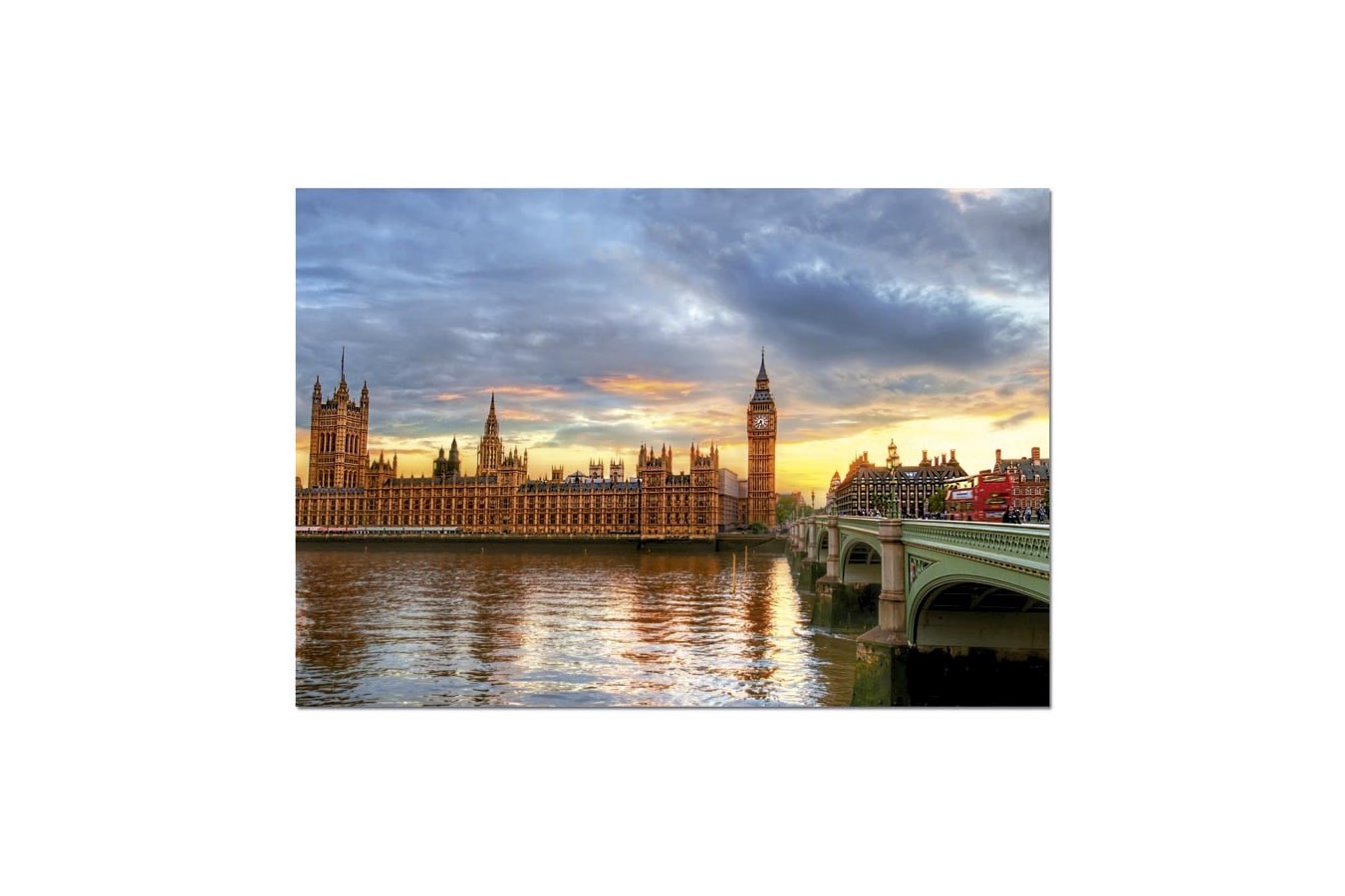 Puzzle Educa - Sunset on the River Thames, 1000 piese (14833)