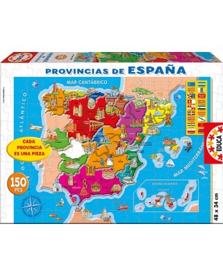 Puzzle Educa - Provincias Espana, 150 piese (14870)