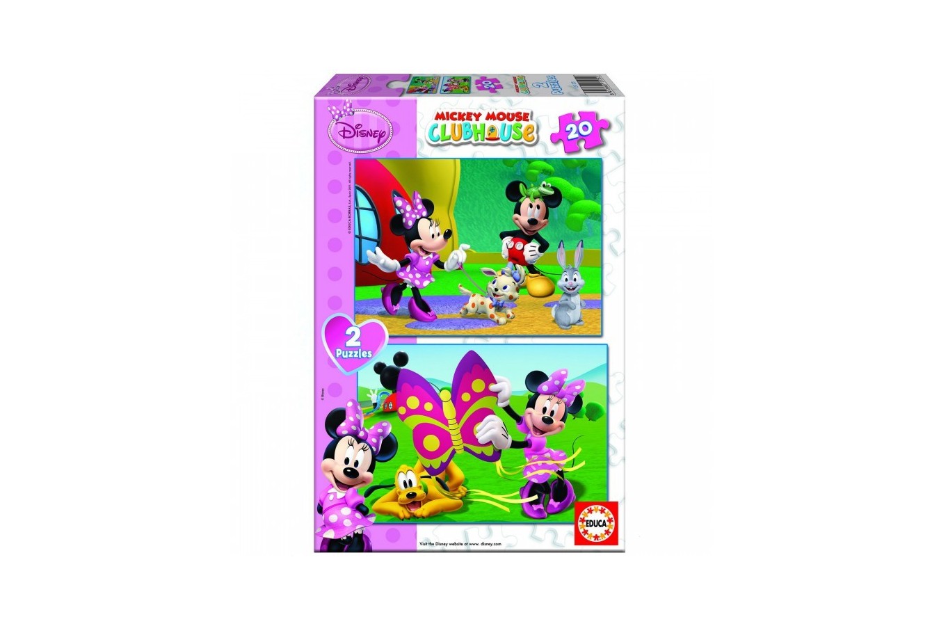 Puzzle Educa - Mickey and his Friends: Minnie, 2x20 piese (15135)