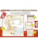 Puzzle Educa - Sophie the Giraffe, 6/9/12/16 piese (15491)