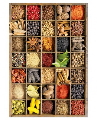 Puzzle Educa - Howard Shooter: Spices, 1000 piese, include lipici puzzle (15524)