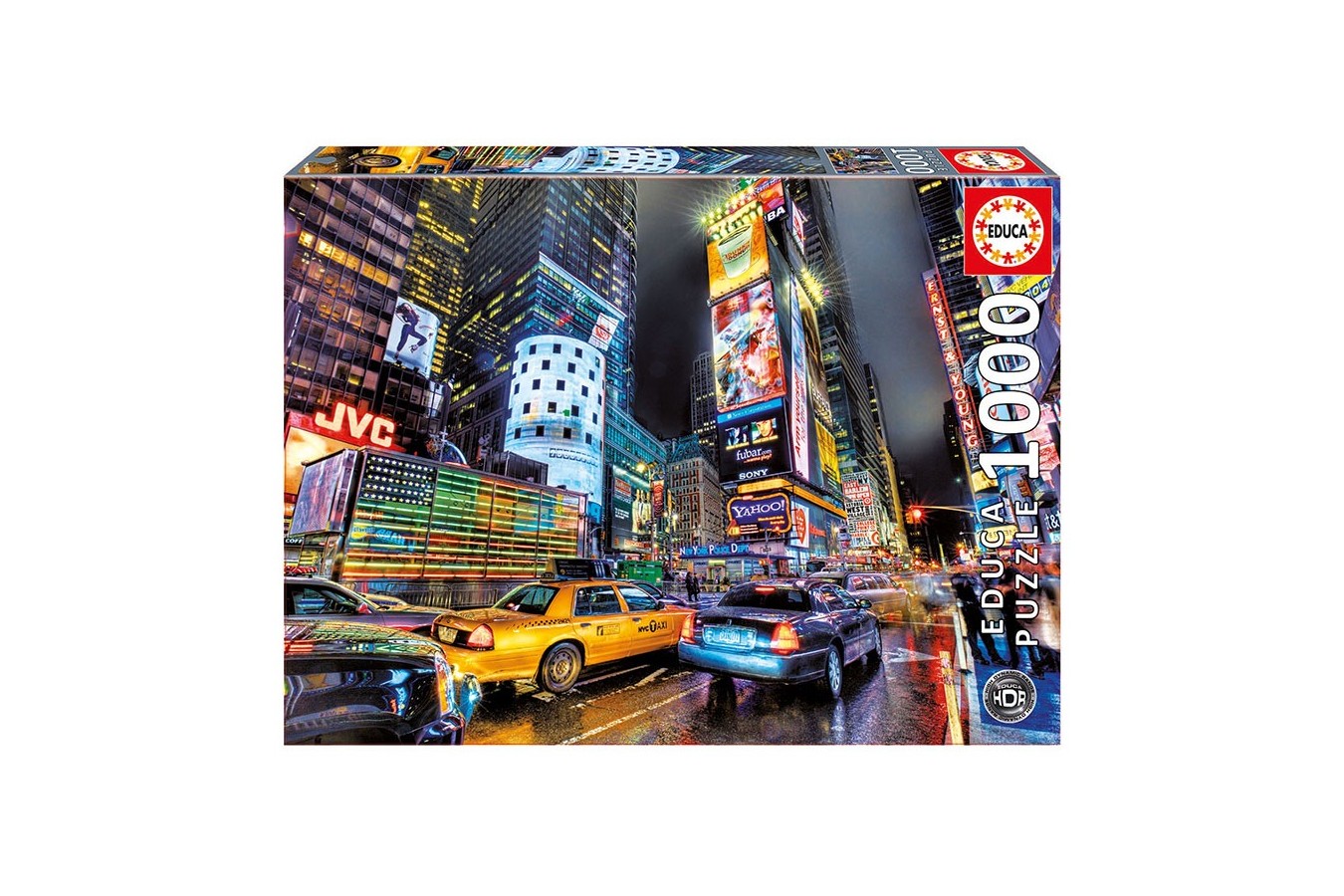 Puzzle Educa - Times Square, New York, 1000 piese, include lipici puzzle (15525)