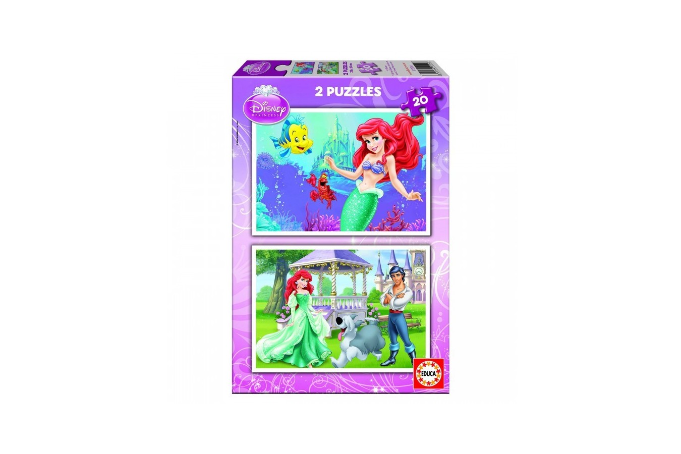 Puzzle Educa - Disney Princess: Ariel the Little Mermaid, 2x20 piese (15594)