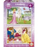 Puzzle Educa - Disney Princesses: Aurora and Belle, 2x48 piese (15595)