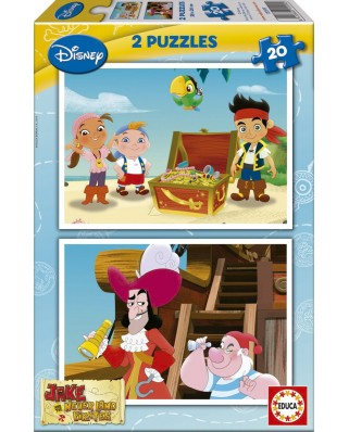 Puzzle Educa - Jake and the pirates of the Imaginary Country, 2x20 piese (15599)