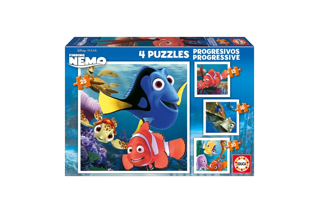 Puzzle Educa - Finding Nemo, 12/16/20/25 piese (15602)