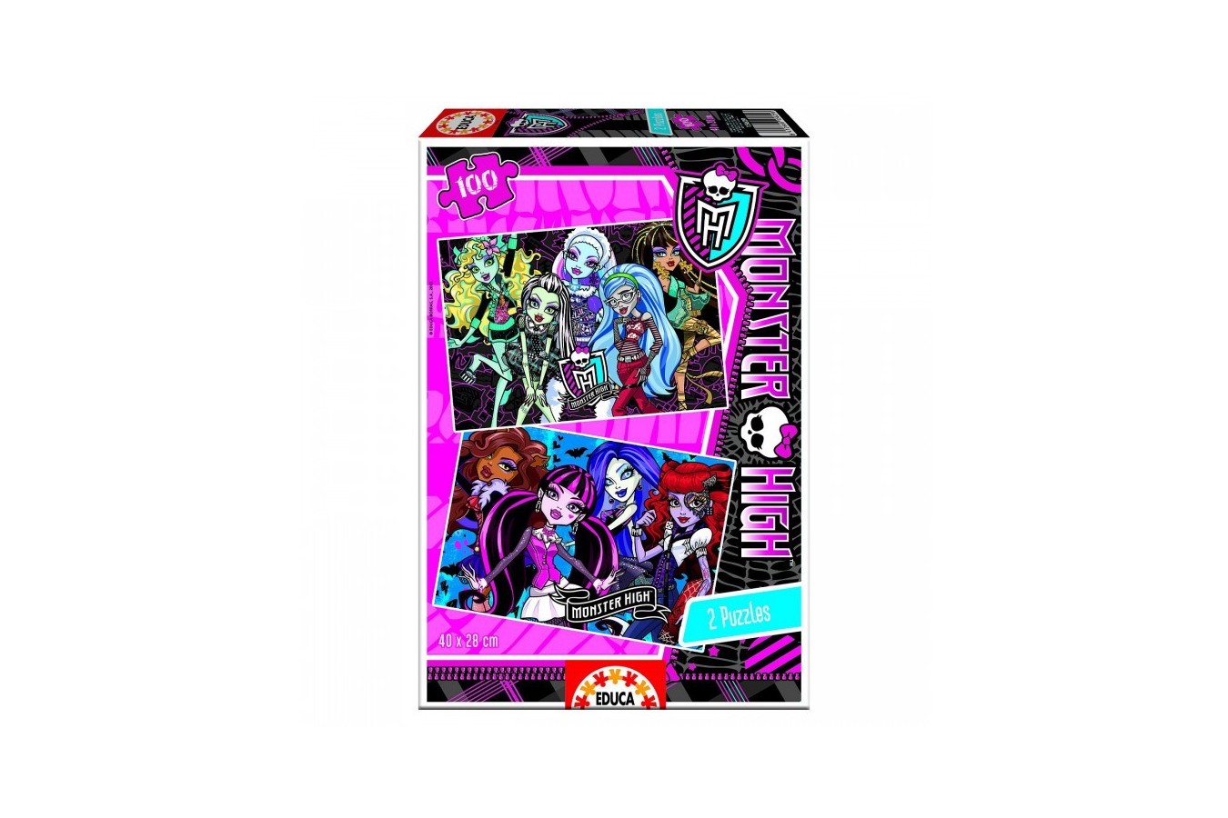 Puzzle Educa - Monster High, 2x100 piese (15629)