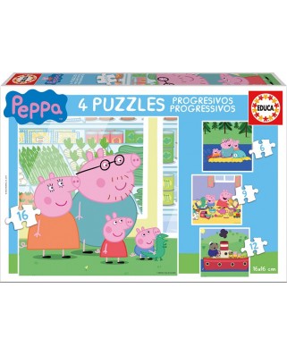Puzzle Educa - Peppa Pig, 6/9/12/16 piese (15918)