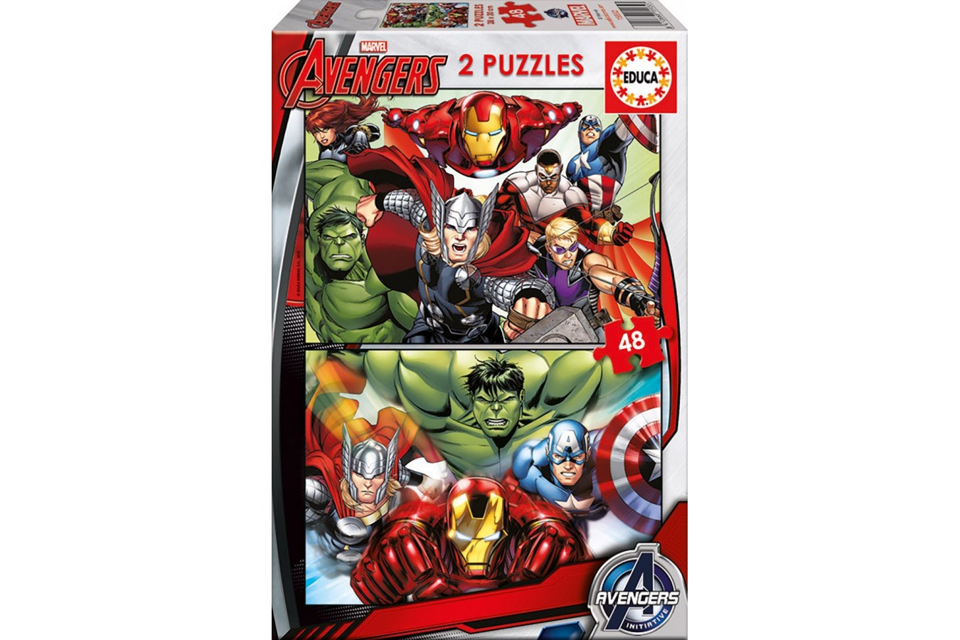 Puzzle Educa - Avengers, 2x48 piese (15932)