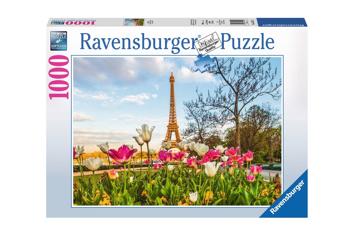 Puzzle Ravensburger - Lalele Si Turnul Eiffel, 1000 piese (19525)