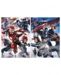 Puzzle Educa - Marvel - Captain America: Civil War, 2x500 piese, include lipici puzzle (16702)