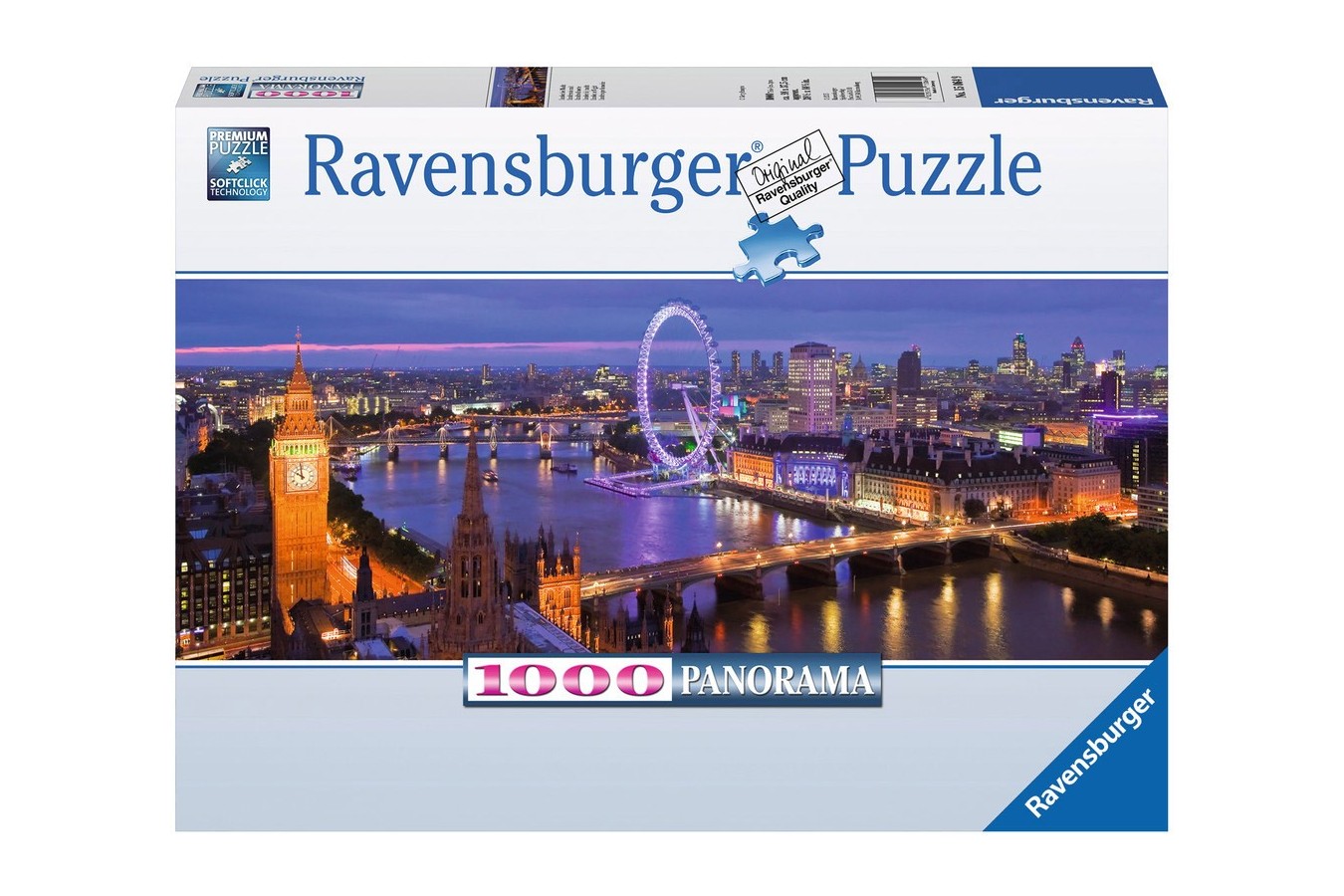 Puzzle panoramic Ravensburger - Londra Noaptea, 1000 piese (15064)