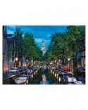 Puzzle Educa - Amsterdam Canal at Dusk, The Netherlands, 1500 piese, include lipici puzzle (16767)