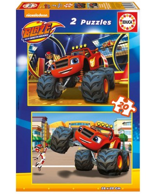 Puzzle Educa - Blaze and The Monster Machines, 2x20 piese (16820)