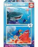 Puzzle Educa - Finding Dory, 2x20 piese (16878)
