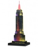 Puzzle 3D Ravensburger - Empire State Building - Lumineaza Noaptea, 216 piese (12566)