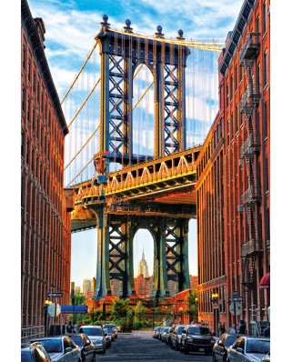 Puzzle Educa - Manhattan Bridge, New York, 1000 piese, include lipici puzzle (17100)