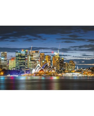Puzzle Educa - Sydney City Twilight, 1000 piese, include lipici puzzle (17106)
