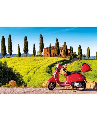 Puzzle Educa - Scooter in Toscana, 1500 piese, include lipici puzzle (17121)
