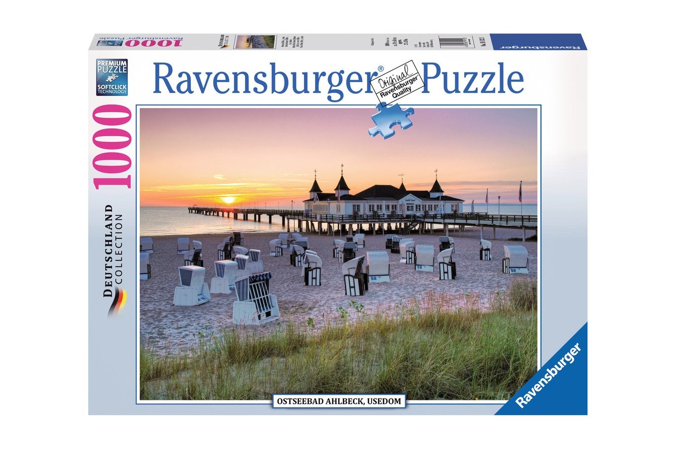 Puzzle Ravensburger - Marea Baltica Ahlbeck, 1000 piese (19112)