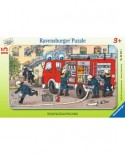 Puzzle Ravensburger - Masina De Pompieri, 15 piese (06321)
