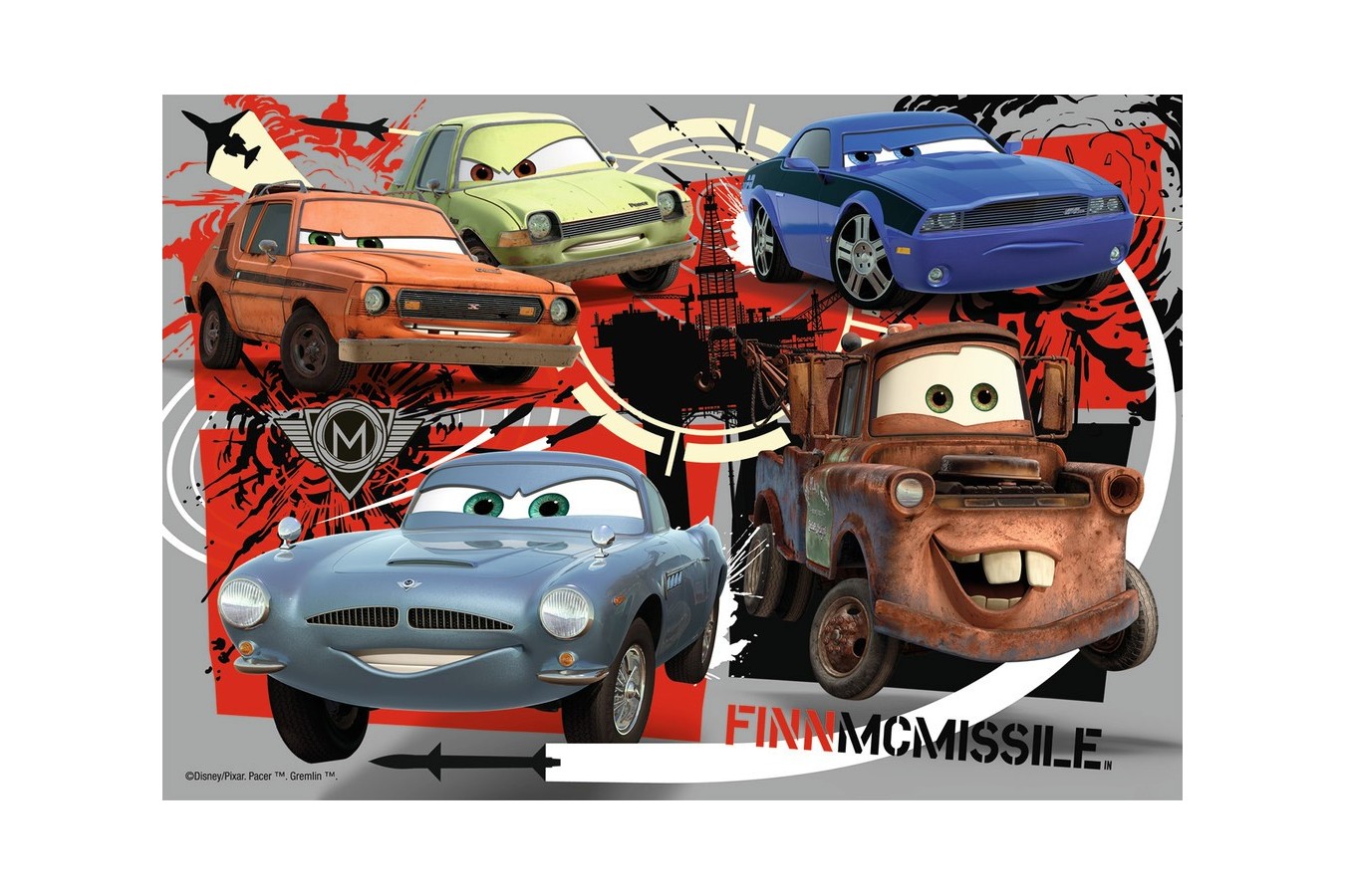 Puzzle Ravensburger - Disney Cars, 15/20/25 piese (07227)