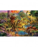 Puzzle Educa - Land of dinosaurs, 1000 piese, include lipici puzzle (17655)