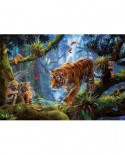 Puzzle Educa - Tigers in the tree, 1000 piese, include lipici puzzle (17662)