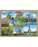 Puzzle Educa - Seven wonders of Europe, 1500 piese, include lipici puzzle (17667)