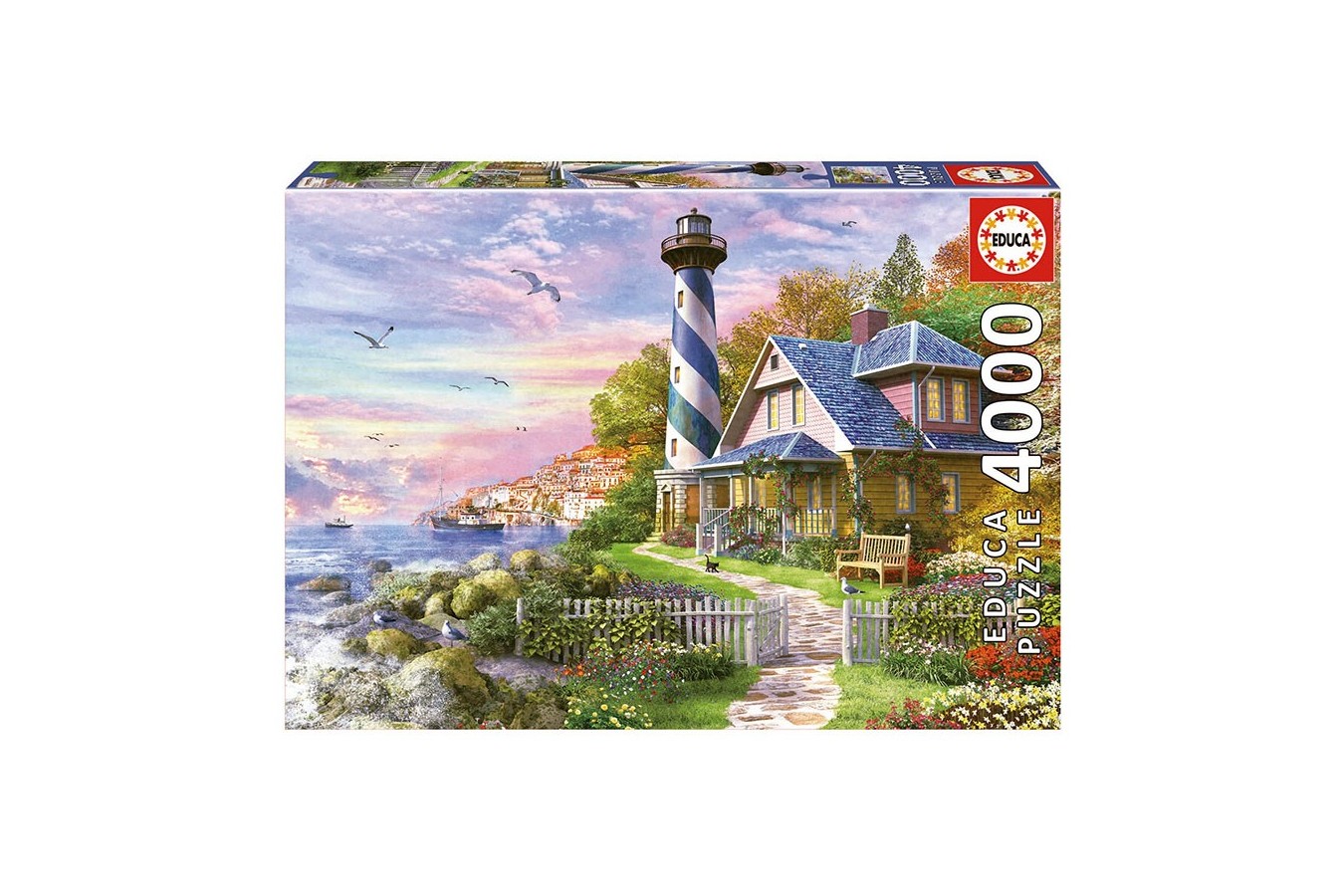 Puzzle Educa - Lighthouse at Rock Bay, 4000 piese (17677)