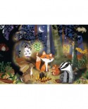 Puzzle Schmidt - Animale salbatice, 3x24 piese, include 1 poster (56220)