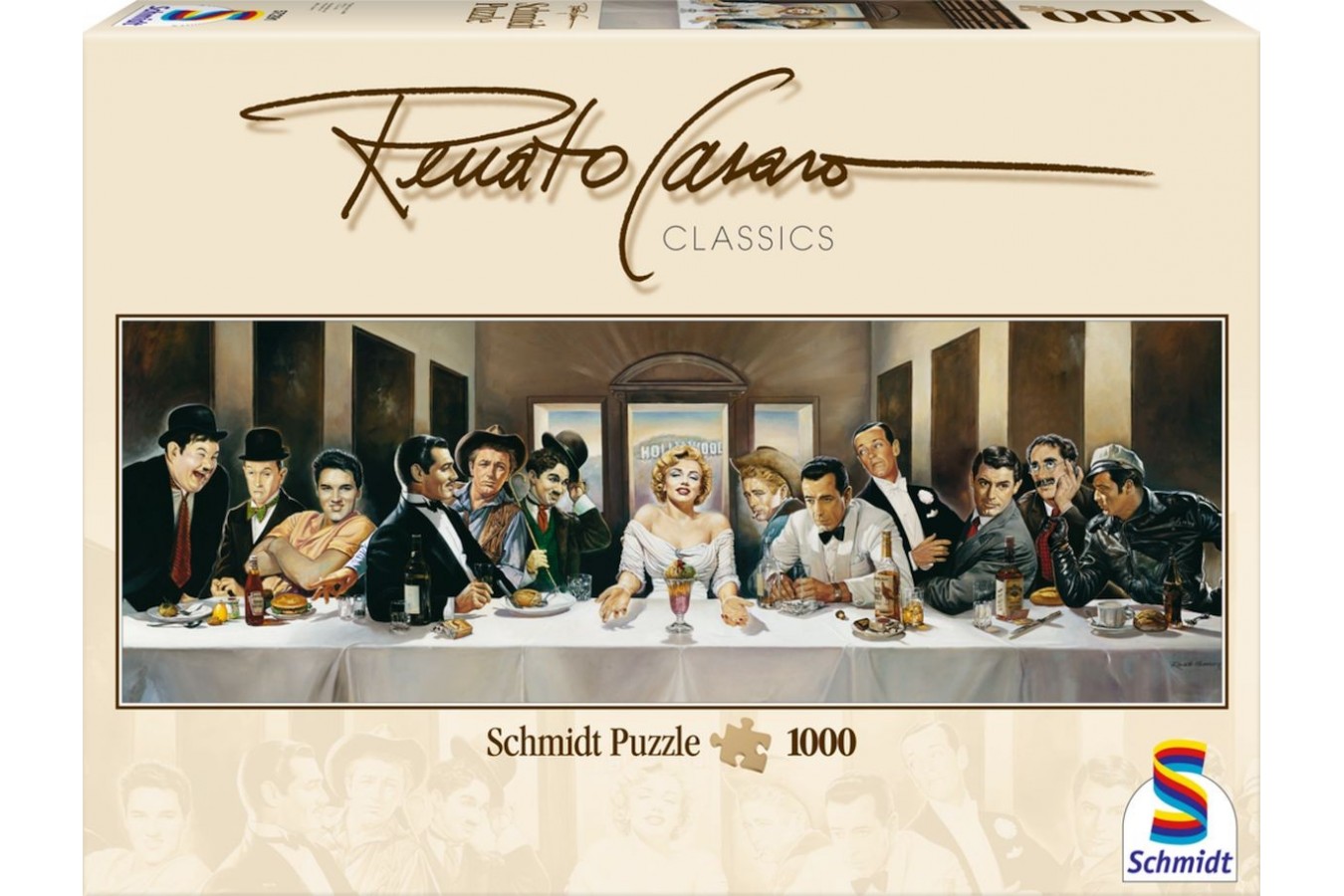 Puzzle panoramic Schmidt - Renato Casaro: Invitatie, 1000 piese (57291)