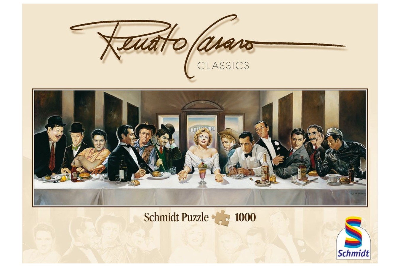 Puzzle panoramic Schmidt - Renato Casaro: Invitatie, 1000 piese (57291)