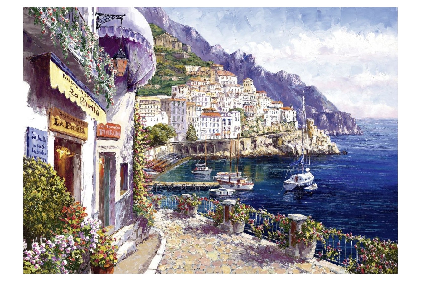 Puzzle Schmidt - Sam Park: Dupa-masa in Amalfi, 2000 piese (59271)