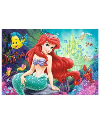 Puzzle de colorat Trefl - Color Puzzle - Disney Princess, 40 piese (55031)