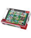 Puzzle panoramic Trefl - Mickey and its friends, 390 piese (40815)