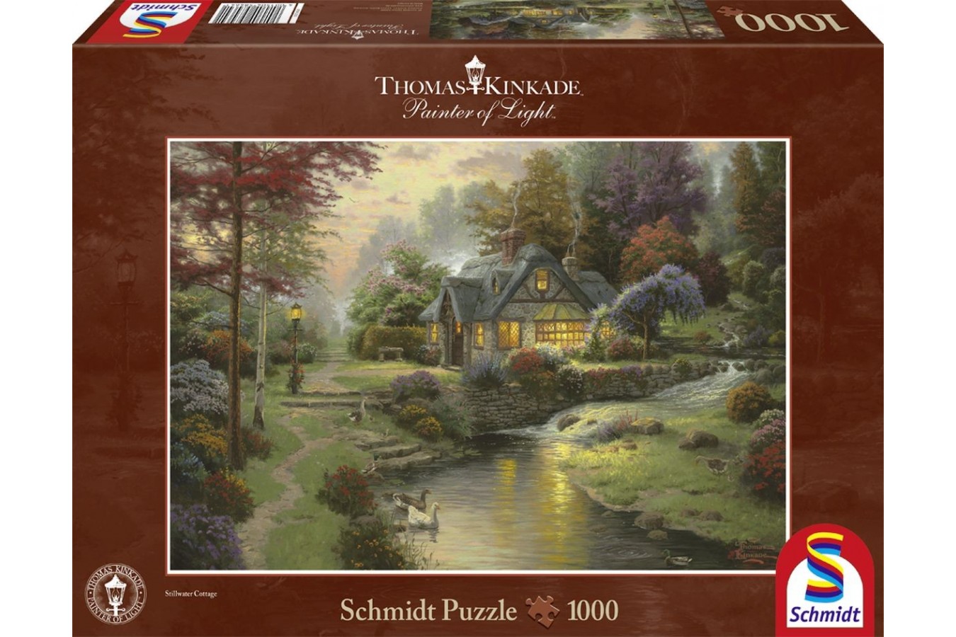 Puzzle Schmidt - Thomas Kinkade: Conac la malul lacului, 1000 piese (58464)