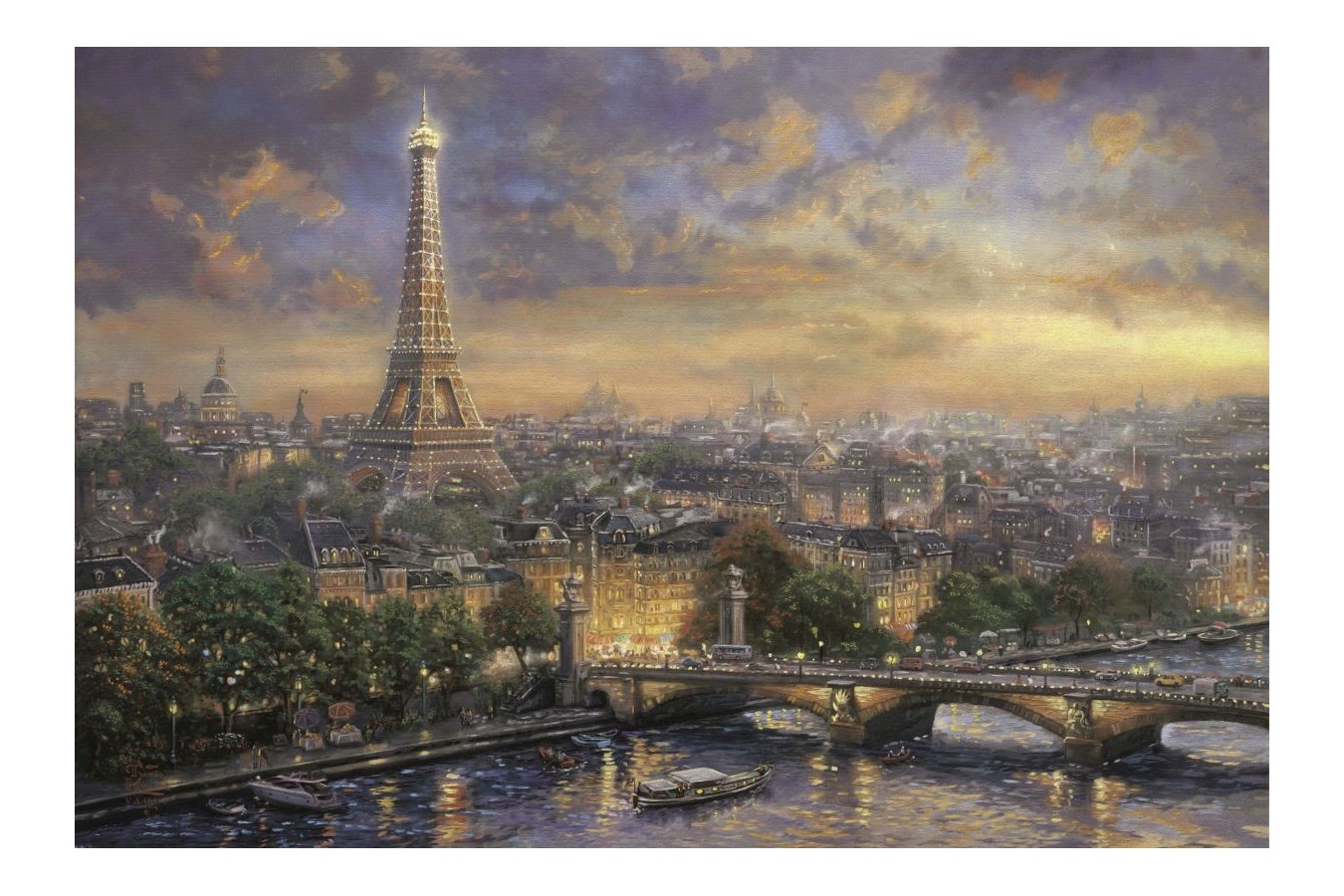 Puzzle Schmidt - Thomas Kinkade: Paris, orasul iubirii, 1000 piese (59470)