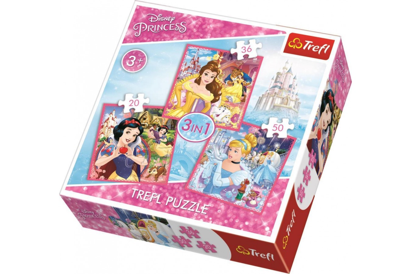 Puzzle Trefl - Disney Princess, 20/36/50 piese (64889)