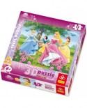 Puzzle Trefl - Disney Princesses, 72 piese cu efect 3D (40582)