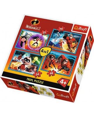 Puzzle Trefl - Incredibles 2, 35/48/54/70 piese (64885)