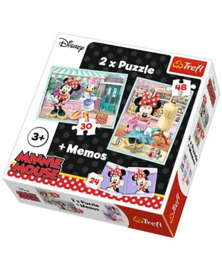 Puzzle Trefl - Minnie Mouse + Memo, 30/48 piese (61537)