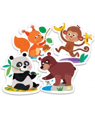 Puzzle Trefl - My First Puzzles: Forrest Animals, 2/3/4/5 piese (48957)