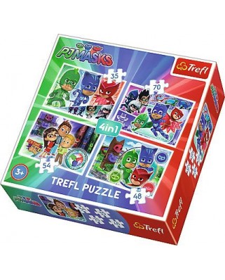 Puzzle Trefl - PJ Masks, 35/48/54/70 piese (64882)
