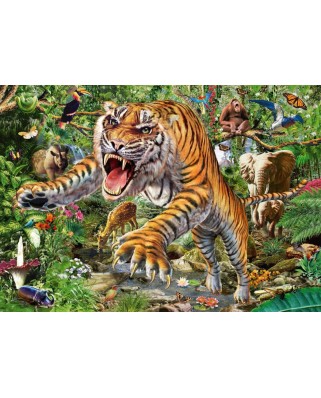 Puzzle Schmidt - Atacat de tigru, 500 piese (58226)